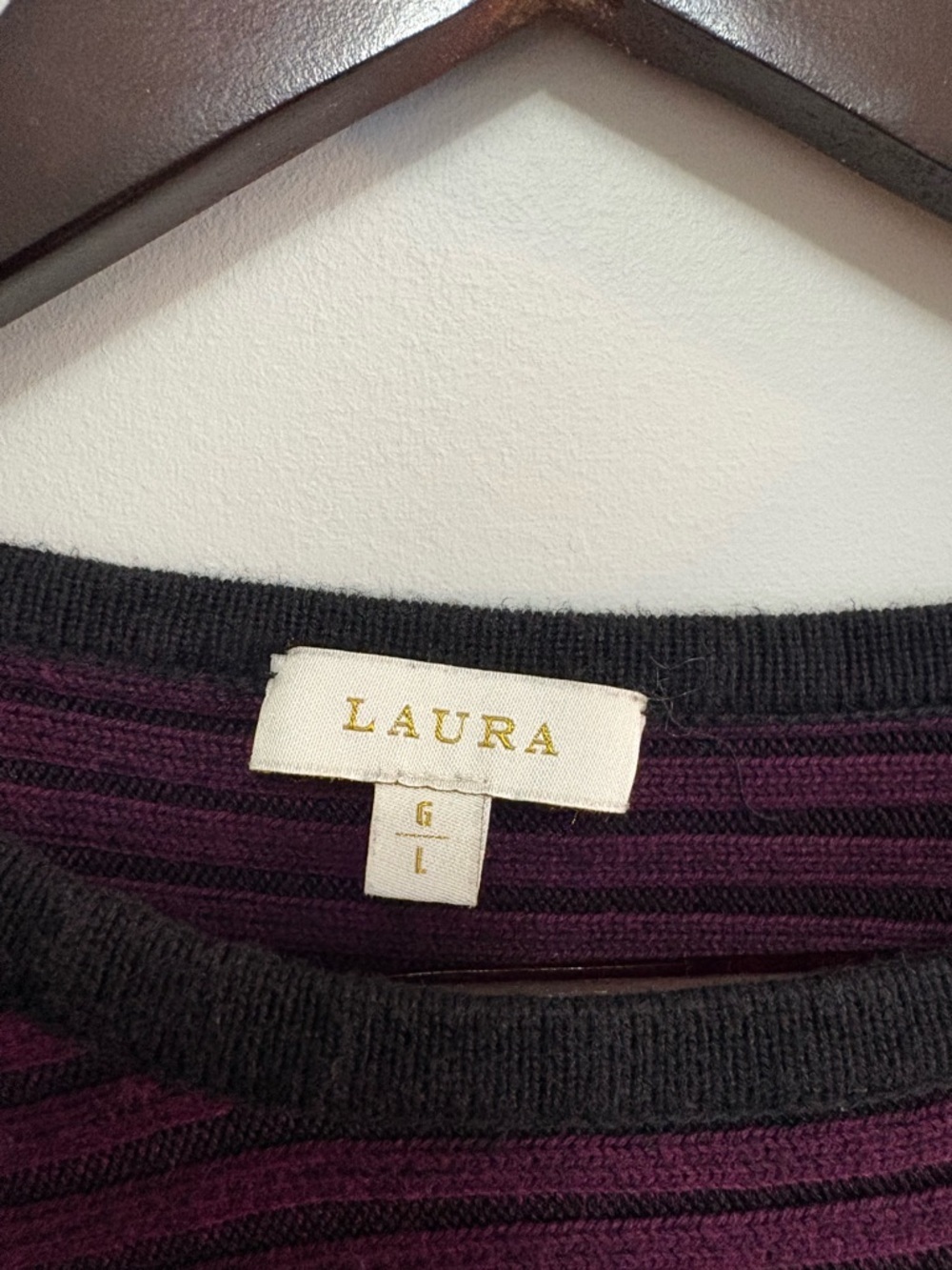 Vintage Style Striped Ribbed Sweater - Picture 4 of 7